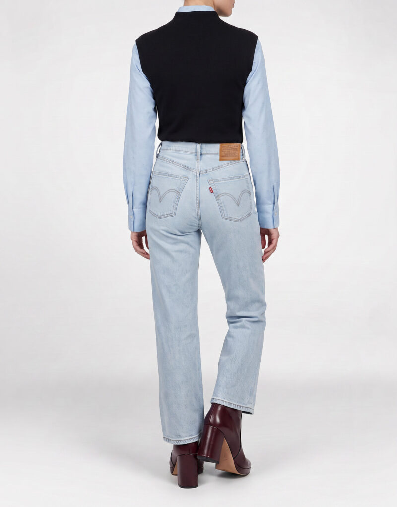 Levis RIBCAGE STRAIGHT ANKLE Blu Jeans Donna - 4