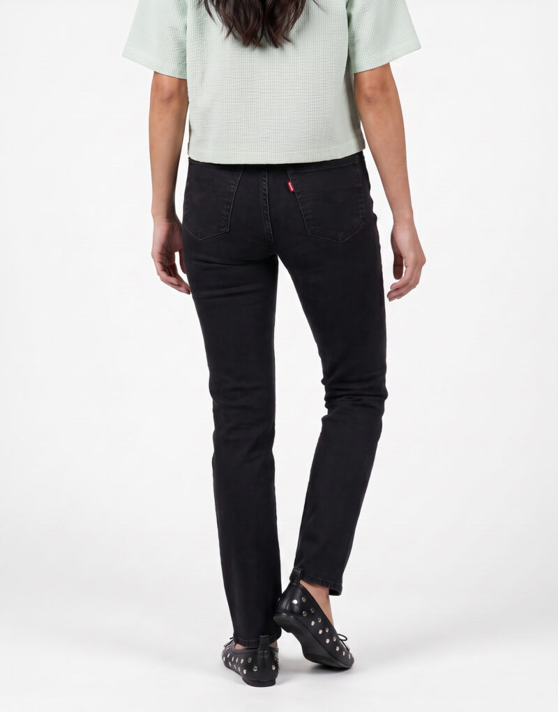 Levis 722 HIGH RISE SLIM Nero Jeans Slim Donna - 4
