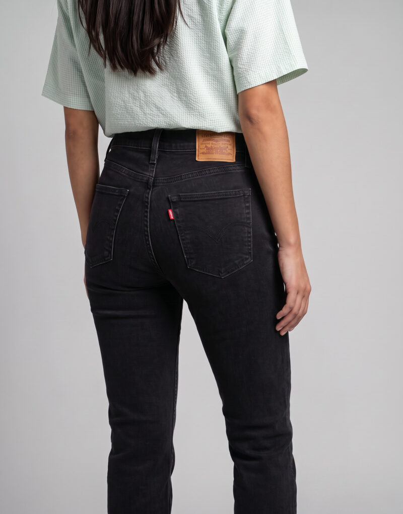 Levis 722 HIGH RISE SLIM Nero Jeans Slim Donna - 5