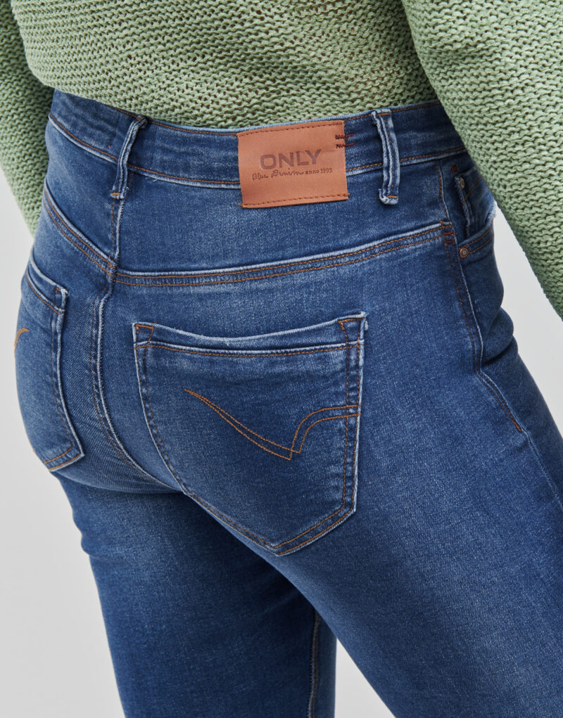 Only ONLPAOLA Blu Jeans Slim Donna - 5