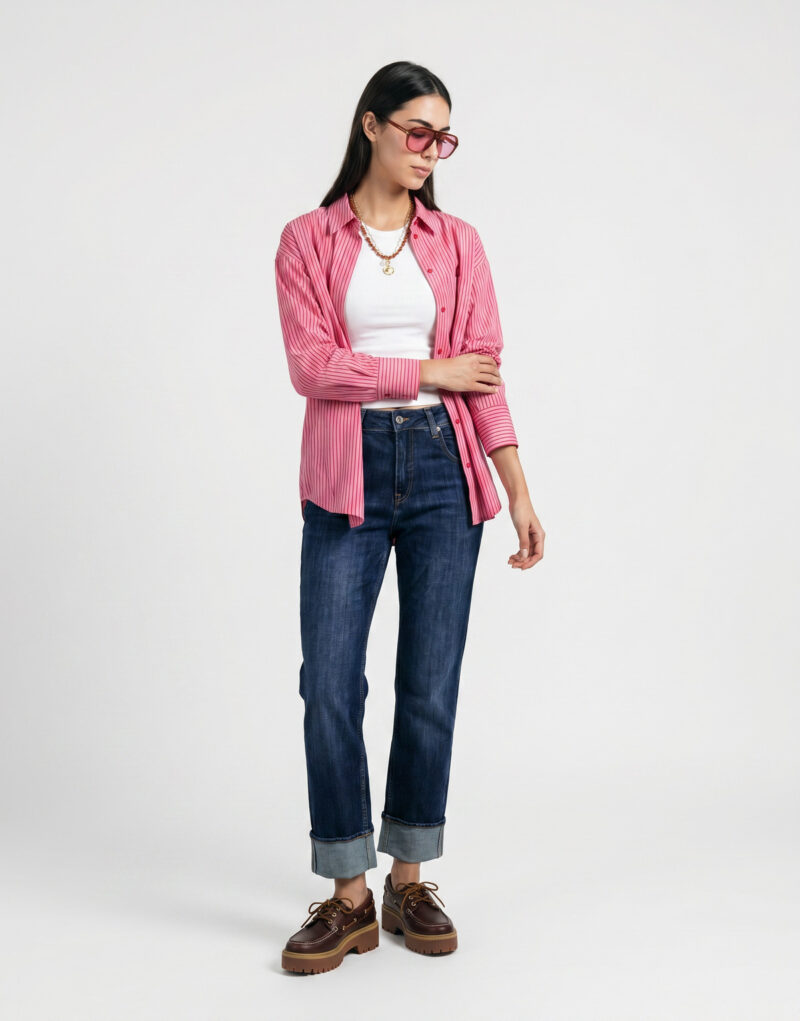 Le Temps des Cerises 400 / 60 Blu Jeans boyfriend Donna - 2