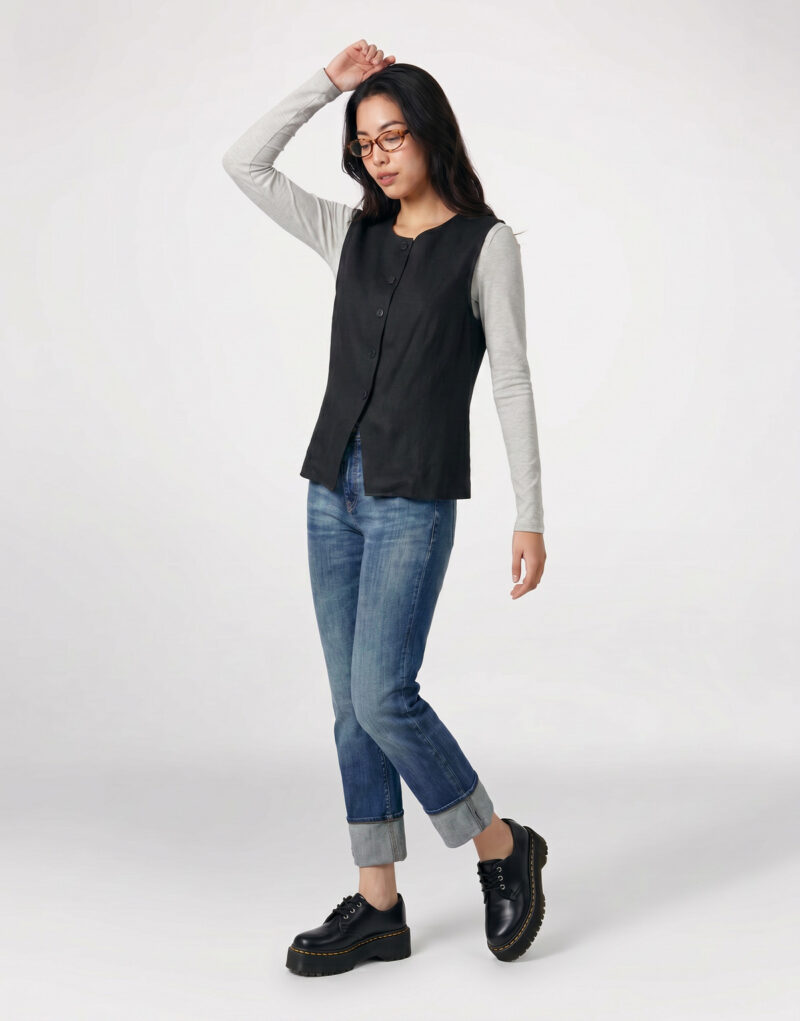 Le Temps des Cerises Blu Jeans boyfriend Donna - 3