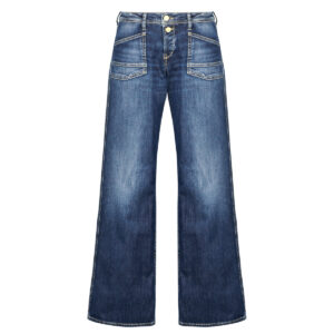Jeans larghi    -  Blu