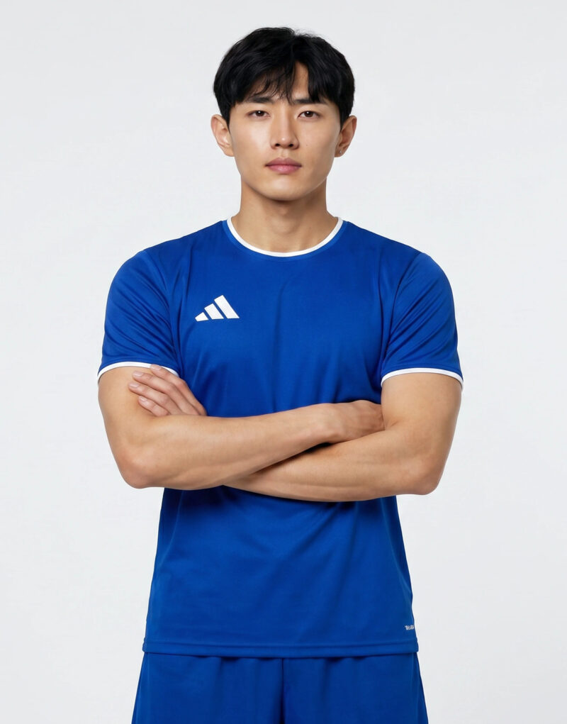 adidas Entrada26 Jersey Blu Maglietta sportiva Abbigliamento - 2
