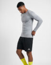 adidas TECHFIT Compression Training Long Sleeve Long-Sleeve Top Grigio Maglietta sportiva Abbigliamento - 3