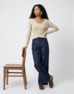 JDY JDYNEW BEHAVE L/S GLITTER PULLOVER KNT Beige Maglione Donna - 5