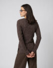JDY JDYNEW BEHAVE L/S GLITTER PULLOVER KNT Marrone Maglione Donna - 4