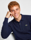 Lacoste Pull col polo coton point mousse Marine Maglione Uomo - 5