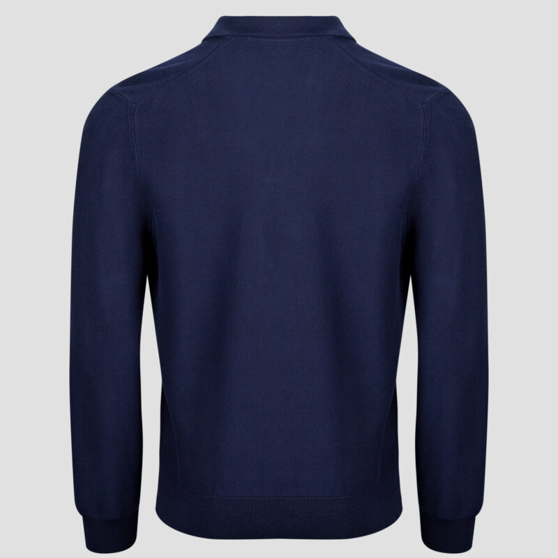 Lacoste Pull col polo coton point mousse Marine Maglione Uomo - 6