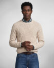 Timberland Cotton Blend Raglan Beige Maglione Uomo - 2