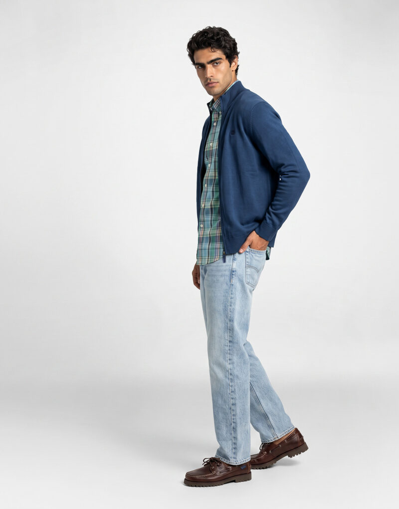 Timberland Cotton Full Zip Williams River Marine Maglione Uomo - 3