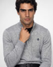 Timberland Cotton Zip Williams River Grigio Maglione Uomo - 5