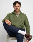 Timberland Tree Embroidered Logo Zip Exeter River Verde Maglione Uomo - 2