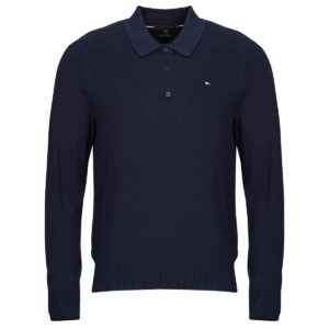 Maglione uomo Tommy Hilfiger  PIMA ORG CTN CASHMERE LS POLO  Blu Tommy Hilfiger 8720637349335