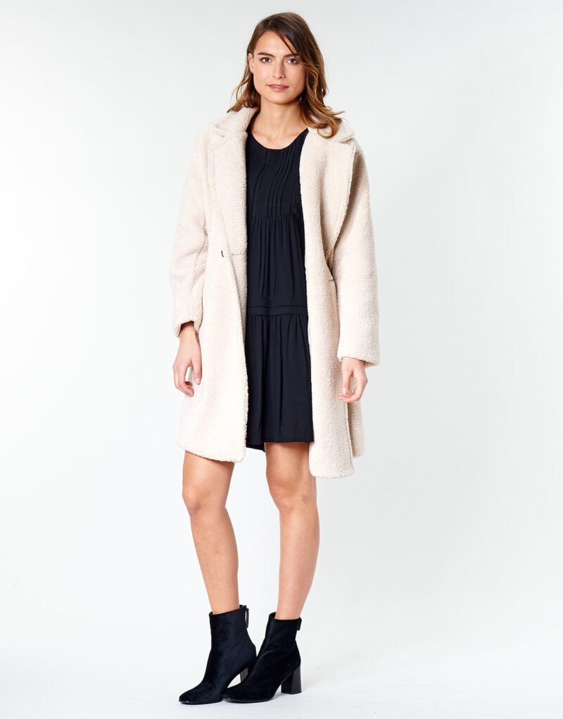 Betty London Beige Cappotto Donna - 3