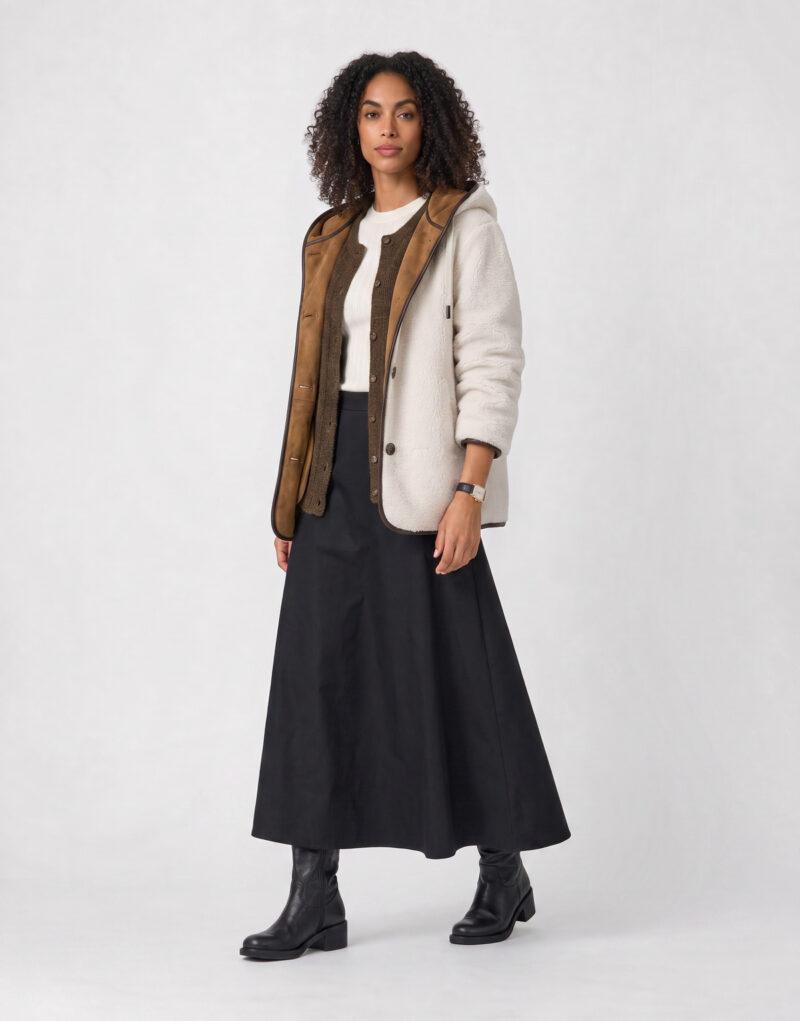 Oakwood SOPRA Beige Mantella Donna - 3