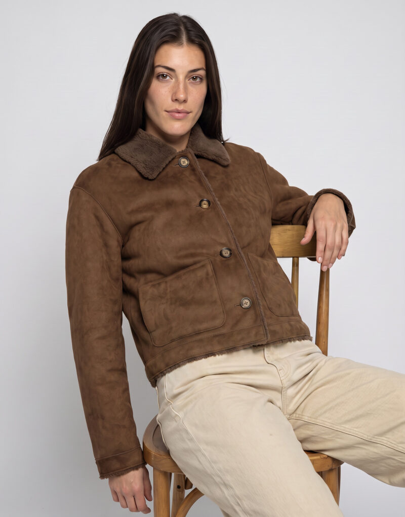 Oakwood VIRGINIA LILLY FUR Marrone Mantella Donna - 5