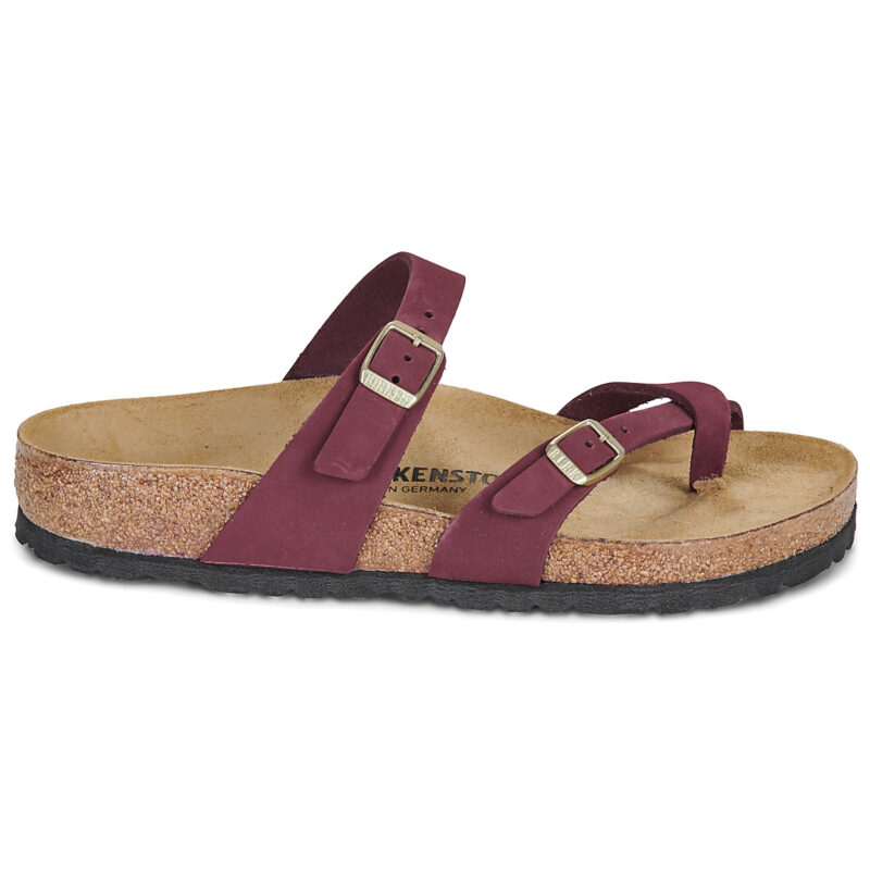 BIRKENSTOCK Mayari Nubuck / Mink / Regular Bordeaux Claquette Femme - 2