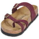 BIRKENSTOCK Mayari Nubuck / Mink / Regular Bordeaux Claquette Femme - 3