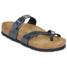BIRKENSTOCK Mayari Birko-flor / Black / Regular Black Women's Slipper - 1