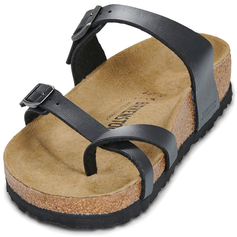 BIRKENSTOCK Mayari Birko-flor / Black / Regular Black Women's Slipper - 3