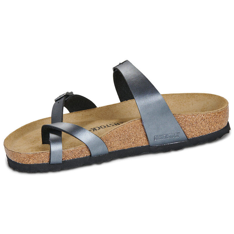 BIRKENSTOCK Mayari Birko-flor / Black / Regular Black Women's Slipper - 4