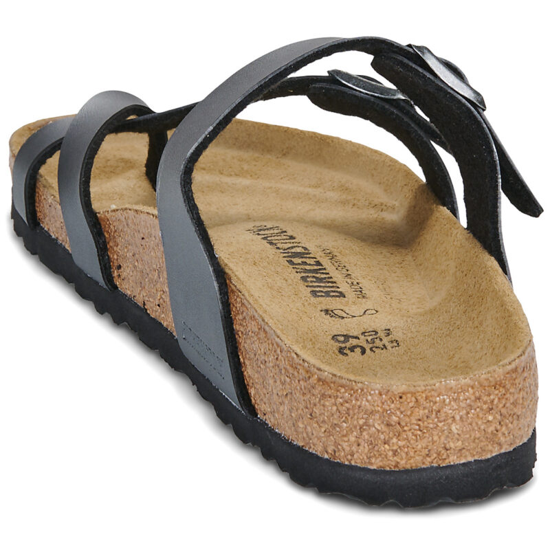 BIRKENSTOCK Mayari Birko-flor / Black / Regular Black Women's Slipper - 5
