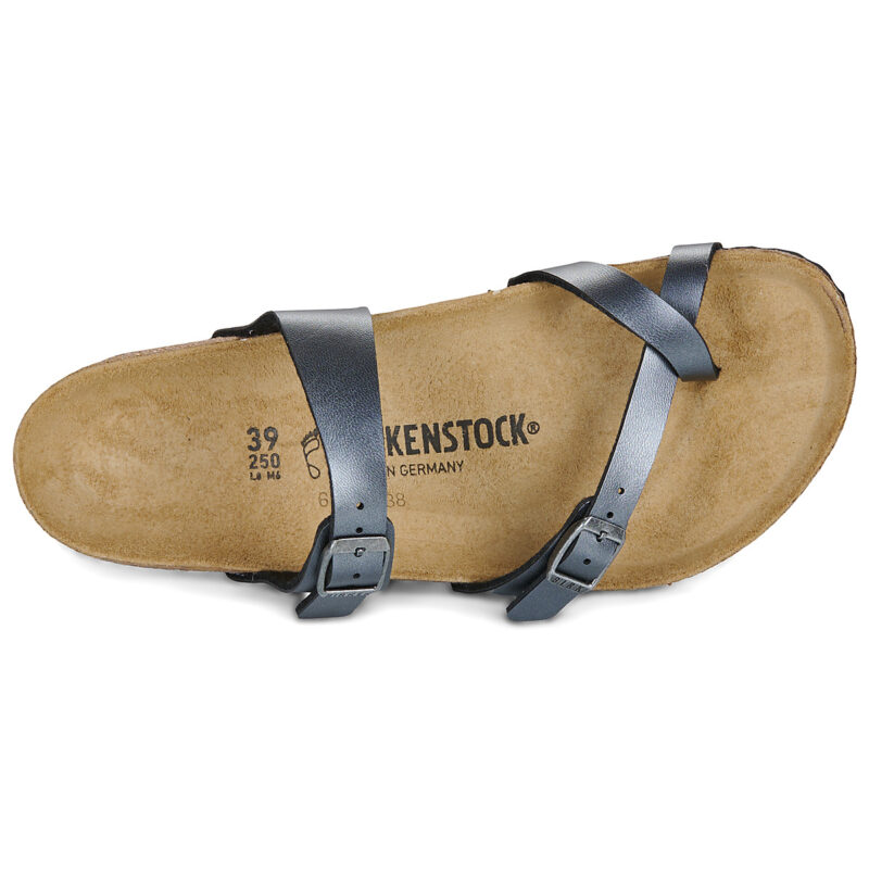 BIRKENSTOCK Mayari Birko-flor / Black / Regular Black Women's Slipper - 6