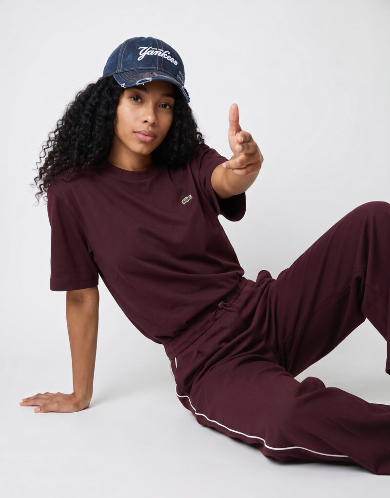 Lacoste Pantalon de surv&ecirc;tement Tennis H&eacute;ritage Bordeaux Pantalone Sportivo Donna - 5