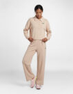 Lacoste Pantalon de surv&ecirc;tement interlock c&ocirc;tel&eacute; avec &eacute;tiquette loose fi Beige Pantalone Sportivo Donna - 2