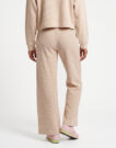 Lacoste Pantalon de surv&ecirc;tement interlock c&ocirc;tel&eacute; avec &eacute;tiquette loose fi Beige Pantalone Sportivo Donna - 4