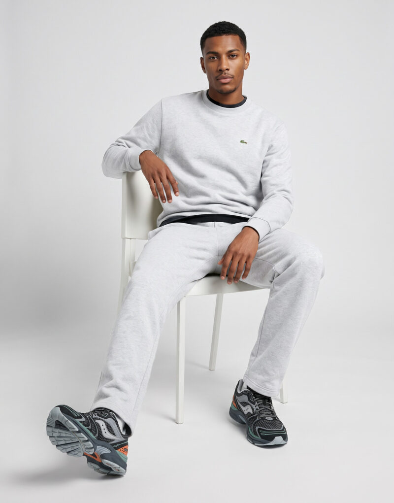 Lacoste Pantalon de surv&ecirc;tement en molleton relaxed fit Grigio Pantalone Sportivo Uomo - 5