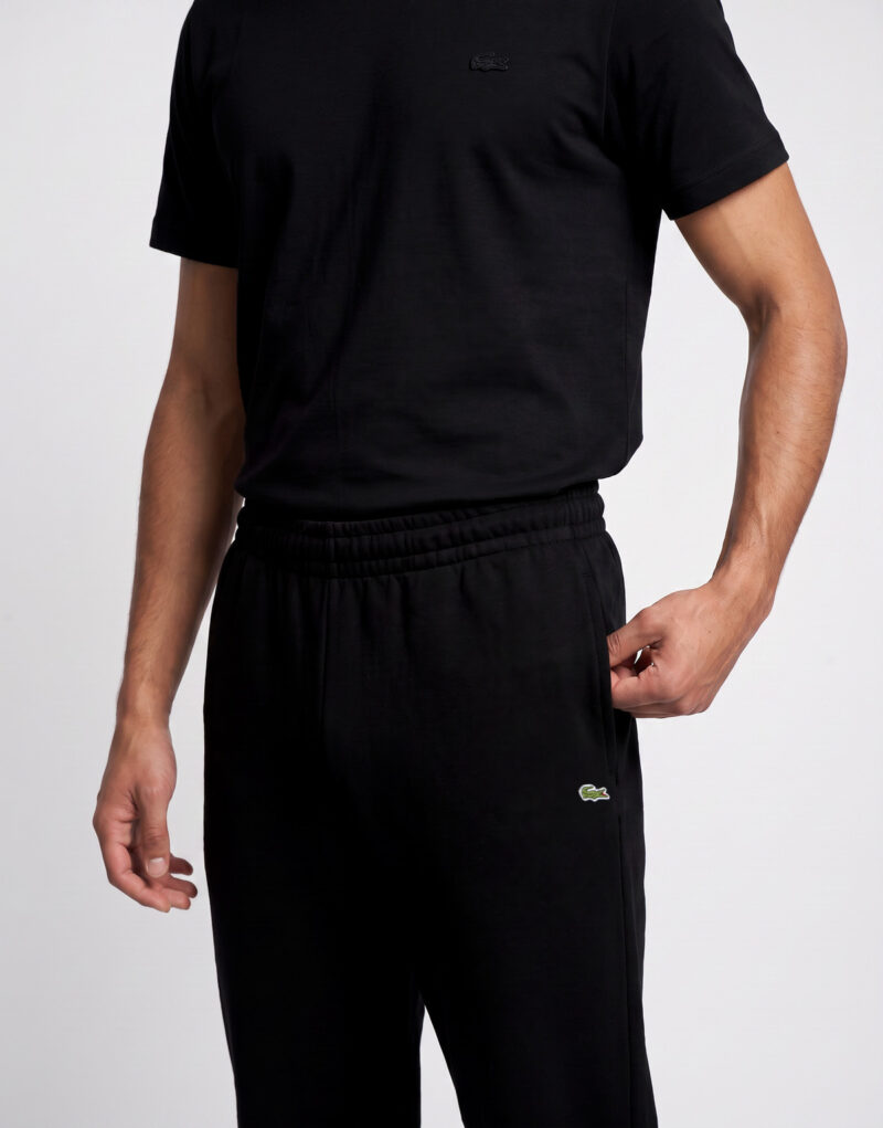 Lacoste Pantalon de surv&ecirc;tement en molleton tapered fit Nero Pantalone Sportivo Uomo - 5