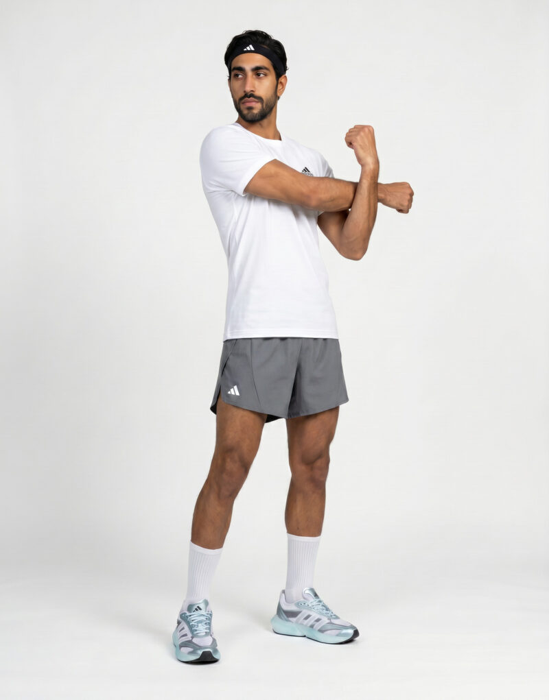 adidas Adizero Essentials Running Split Shorts Grigio Pantalone corti Uomo - 3