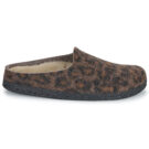 BIRKENSTOCK Amsterdam Dip / Shearling / Leo / Pepper / Schmal Braun Hausschuhe Damen - 2