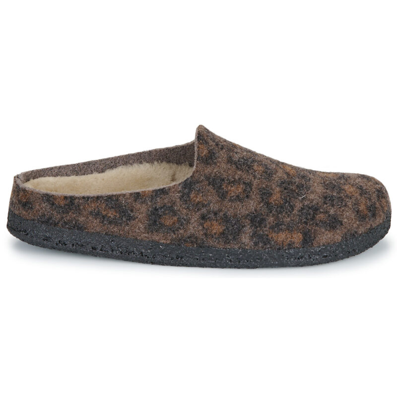 BIRKENSTOCK Amsterdam Dip / Shearling / Leo / Pepper / Schmal Braun Hausschuhe Damen - 2