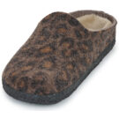 BIRKENSTOCK Amsterdam Dip / Shearling / Leo / Pepper / Schmal Braun Hausschuhe Damen - 3