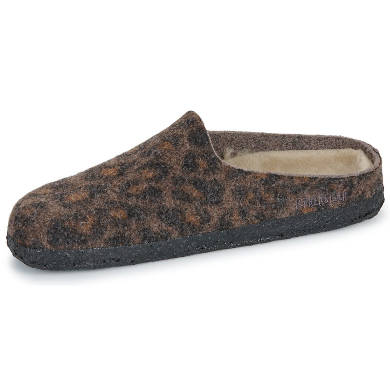 BIRKENSTOCK Amsterdam Dip / Shearling / Leo / Pepper / Schmal Braun Hausschuhe Damen - 4