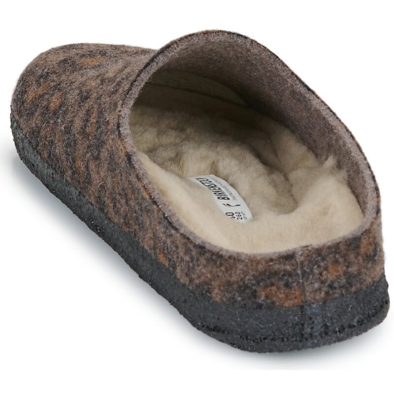 BIRKENSTOCK Amsterdam Dip / Shearling / Leo / Pepper / Schmal Braun Hausschuhe Damen - 5