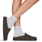 BIRKENSTOCK Amsterdam Dip / Shearling / Leo / Pepper / Schmal Braun Hausschuhe Damen - 8