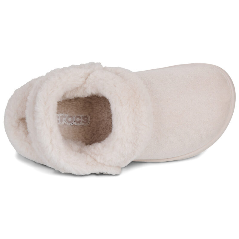 Crocs Cl Unfurgtble Vegan Suede Clog Beige Pantofole Donna - 6