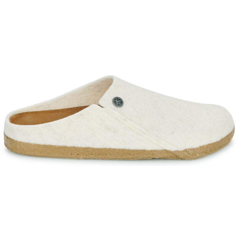 BIRKENSTOCK Zermatt Standard FE Ecru Stretto Beige Pantofole Donna - 2