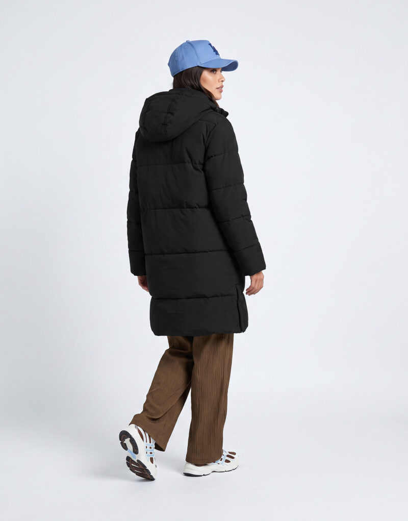 JDY JDYBLAIR LONG HOOD PUFFER Nero Piumino Donna - 4