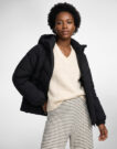 JDY JDYPOWER SHORT HOOD PUFFER Nero Piumino Donna - 2