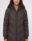 JDY JDYSKYLAR PADDED HOOD JACKET OTW Marrone Piumino Donna - 5