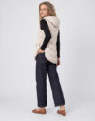 JDY JDYSKYLAR PADDED HOOD WAISTCOAT OTW Beige Piumino Donna - 4