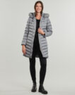 Geox W BETTANIE LONG JKT Grigio Piumino Donna - 2