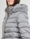 Geox W BETTANIE LONG JKT Grigio Piumino Donna - 5