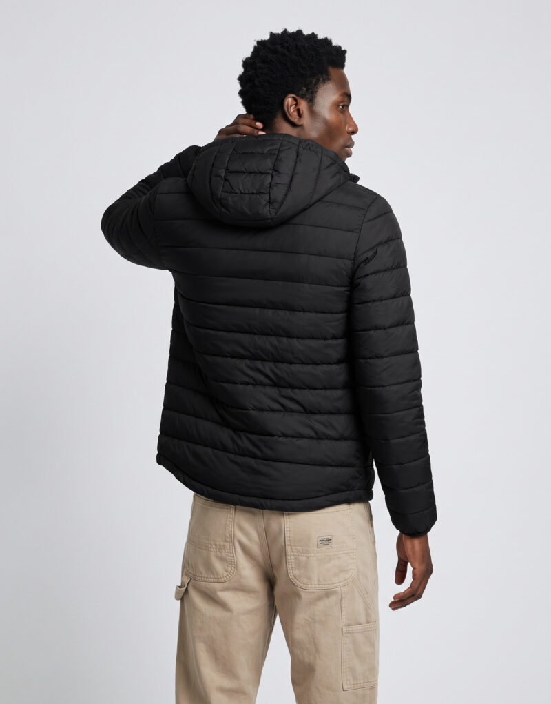 Guess PANELED PUFFER JACKET Nero Piumino Uomo - 4