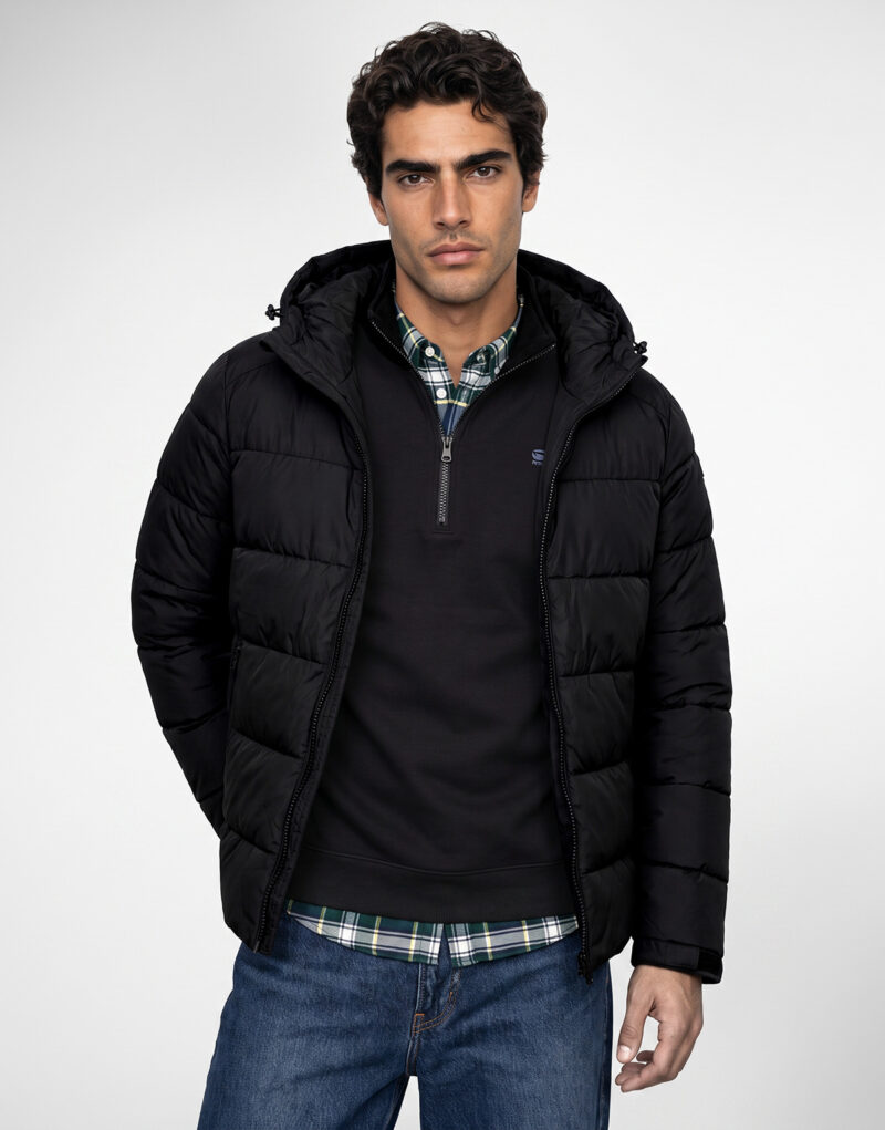 Schott ETHLEY Nero Piumino Uomo - 2